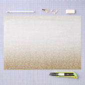 Papier Mousseline Parties scintillant Gold White Glam (Artisanat)