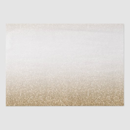 Papier Mousseline Parties scintillant Gold White Glam (Recto)