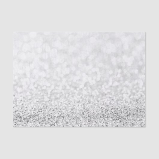 Papier Mousseline Parties scintillant gris argenté blanc Delicate Fa (Recto)