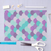 Papier Mousseline Parties scintillant maumaid  mauve embarcation Tur (Artisanat)