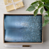 Papier Mousseline Parties scintillant métallique Aqua Blue Sparkle (Cadeau)