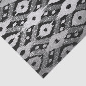 Papier Mousseline Parties scintillant moderne Bohème Noir Argent Mot (Détail)