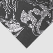 Papier Mousseline Parties scintillant moderne en gris noir (Détail)