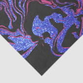 Papier Mousseline Parties scintillant moderne rose noir marbre Motif (Détail)