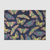 Papier Mousseline Parties scintillant Motif d'aquarelle marine (Recto)