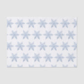 Papier Mousseline Parties scintillant Motif Snowflake (Recto)
