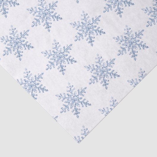 Papier Mousseline Parties scintillant Motif Snowflake (Détail)