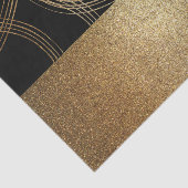 Papier Mousseline Parties scintillant Noir et Bronze Moderne Luxe Gl (Détail)