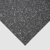 Papier Mousseline Parties scintillant noire (Détail)