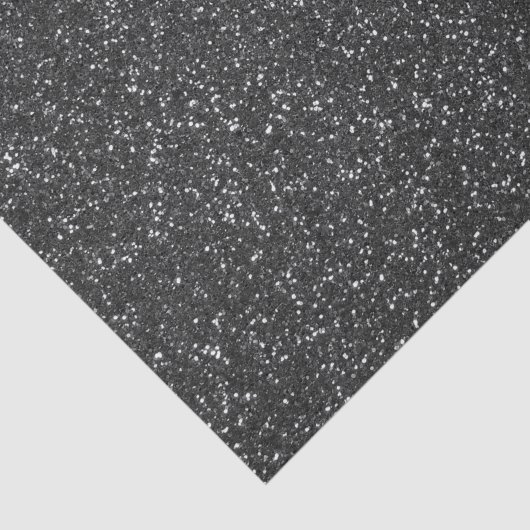 Papier Mousseline Parties scintillant noire (Détail)