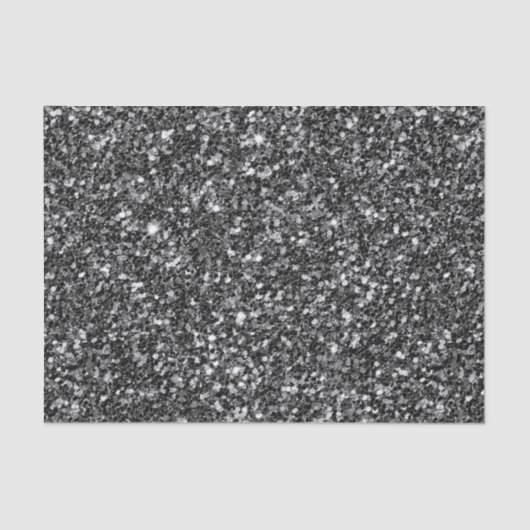 Papier Mousseline Parties scintillant noire brillante (Recto)