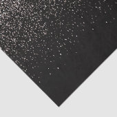 Papier Mousseline Parties scintillant noire et argent (Détail)