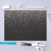 Papier Mousseline Parties scintillant noire et argent (Artisanat)