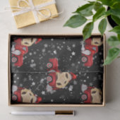 Papier Mousseline Parties scintillant Noire Gnome de Noël Avec Tarte (Cadeau)