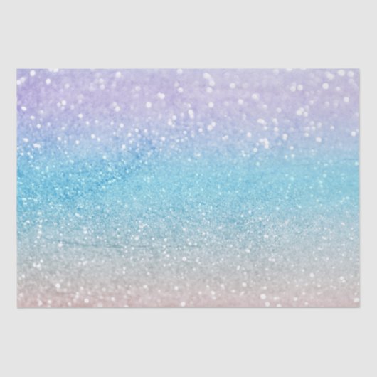 Papier Mousseline Parties scintillant Ombre bleu rose rose toute l'o (Recto)