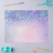 Papier Mousseline Parties scintillant Ombre bleu violet (Artisanat)