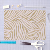 Papier Mousseline Parties scintillant or rose pâle Zebra Anniversair (Artisanat)