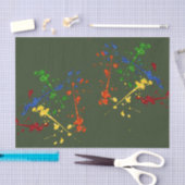 Papier Mousseline Parties scintillant Paintball Party Paint Splatter (Artisanat)
