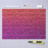 Papier Mousseline Parties scintillant rayée orange et violette (Artisanat)