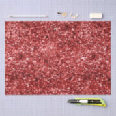 Papier Mousseline Parties scintillant Red Sparkle (Artisanat)