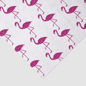 Papier Mousseline Parties scintillant rose brillant motif blanc (Détail)