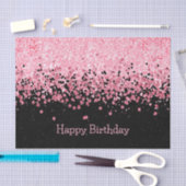 Papier Mousseline Parties scintillant rose étincelant (Artisanat)