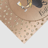 Papier Mousseline Parties scintillant Rose Gold Anniversaire ou part (Détail)