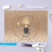 Papier Mousseline Parties scintillant Rose Gold Anniversaire ou part (Artisanat)