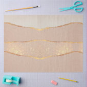 Papier Mousseline Parties scintillant Rose Gold de luxe (Artisanat)