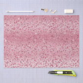 Papier Mousseline Parties scintillant rose Leopard Ombre (Artisanat)