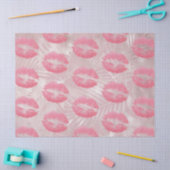 Papier Mousseline Parties scintillant rose lèvres et Rose Gold Tropi (Artisanat)