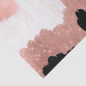 Papier Mousseline Parties scintillant rose or Rose moderne fille bro (Détail)