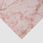 Papier Mousseline Parties scintillant rose Rose Blush Marbre moderne (Détail)