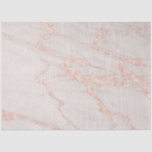 Papier Mousseline Parties scintillant rose rose en marbre moderne (Recto)