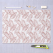 Papier Mousseline Parties scintillant rose vif Feuilles tropicaux (Artisanat)