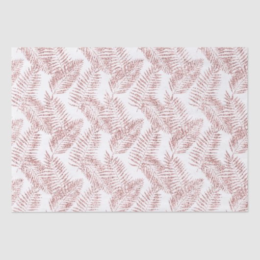 Papier Mousseline Parties scintillant rose vif Feuilles tropicaux (Recto)