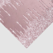 Papier Mousseline Parties scintillant rose vif goutte girly luxe (Détail)