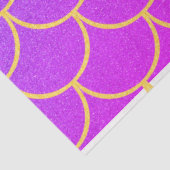 Papier Mousseline Parties scintillant rose violet de sirène or (Détail)