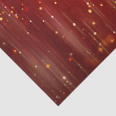 Papier Mousseline Parties scintillant rouge et or (Détail)