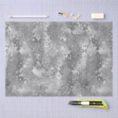 Papier Mousseline Parties scintillant Silver Glitzy Snake Print (Artisanat)