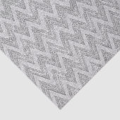 Papier Mousseline Parties scintillant SilverFaux Motif Zigzag Chevro (Détail)