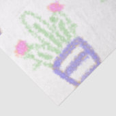 Papier Mousseline Parties scintillant simple violet vert cactus scin (Détail)