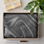 Papier Mousseline Parties scintillant sur Shimmer Black (Cadeau)