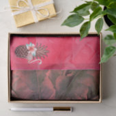 Papier Mousseline Parties scintillant tropicale rose Ananas Luau (Cadeau)
