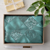 Papier Mousseline Parties scintillant Turquoise et diamants de l'hui (Cadeau)