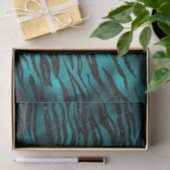 Papier Mousseline Parties scintillant turquoise et noire Ombre Glam (Cadeau)
