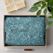 Papier Mousseline Parties scintillant turquoise verte (Cadeau)