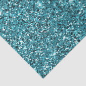 Papier Mousseline Parties scintillant turquoise verte (Détail)