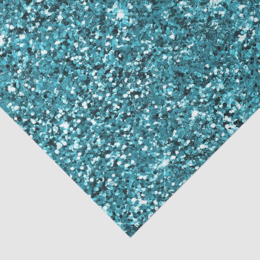 Papier Mousseline Parties scintillant turquoise verte (Détail)