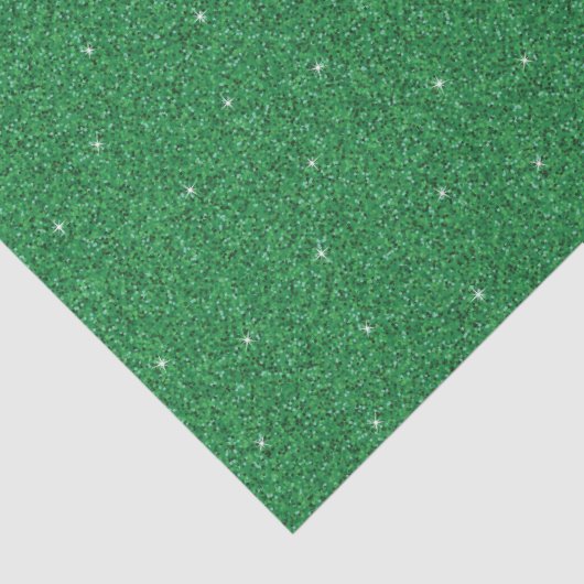 Papier Mousseline Parties scintillant verte (Détail)